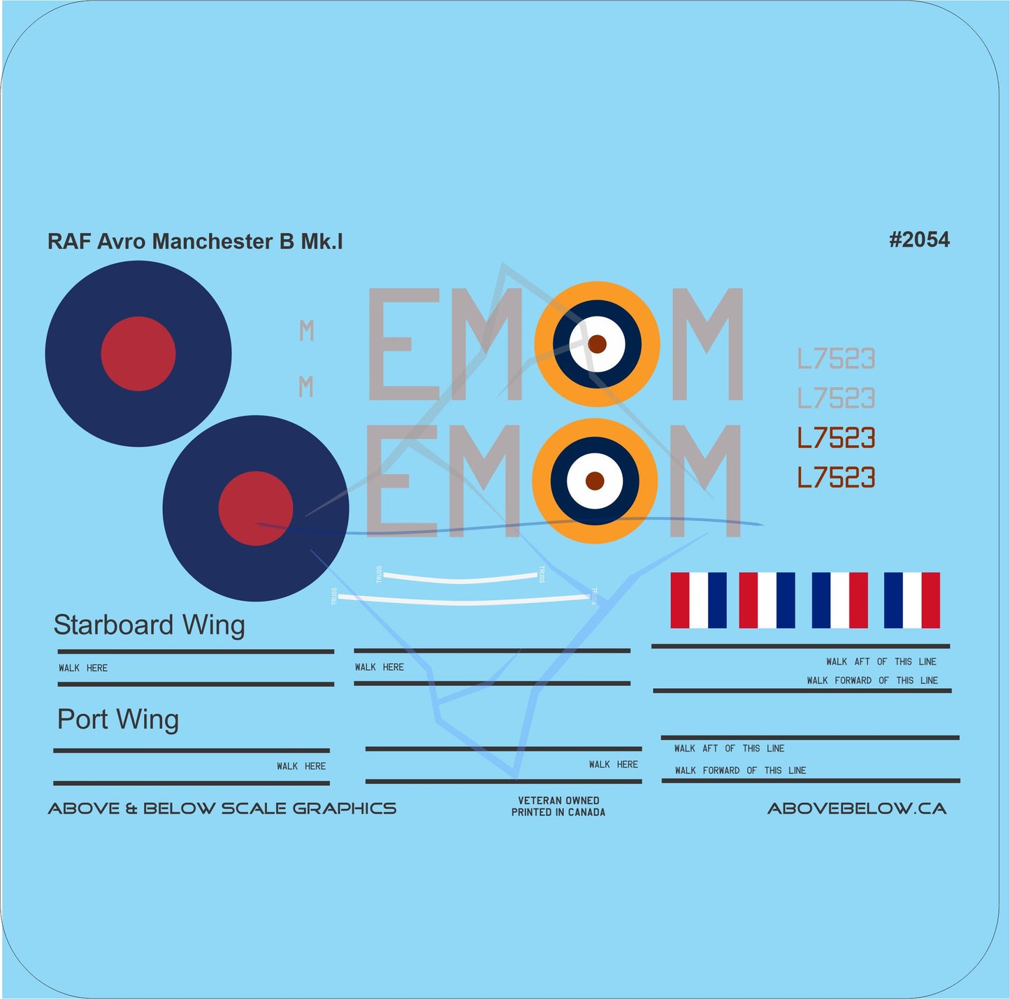 2054 - Avro Manchester - RAF - EM*M - 207 SQN Bomber Command