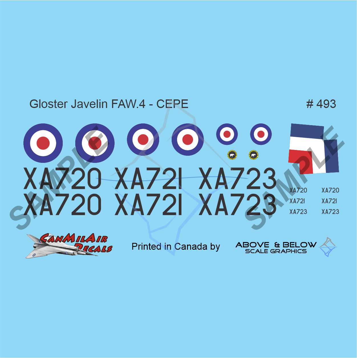 493 Gloster Javelin - RAF F(AW) 4 Sqn / CEPE (1957-58)