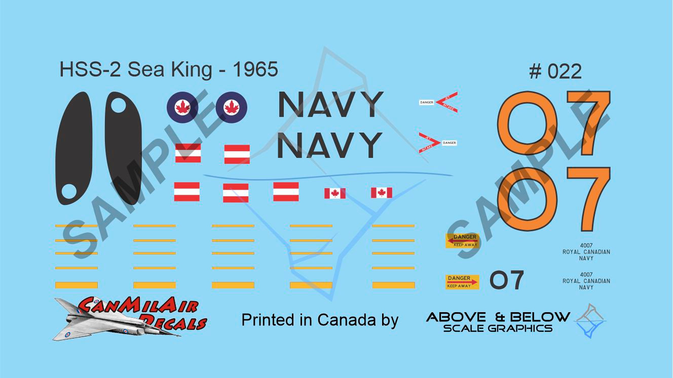 022 - Sikorsky CHSS-2 Sea King - HS-50 Sqn HMCS Bonaventure (1965)
