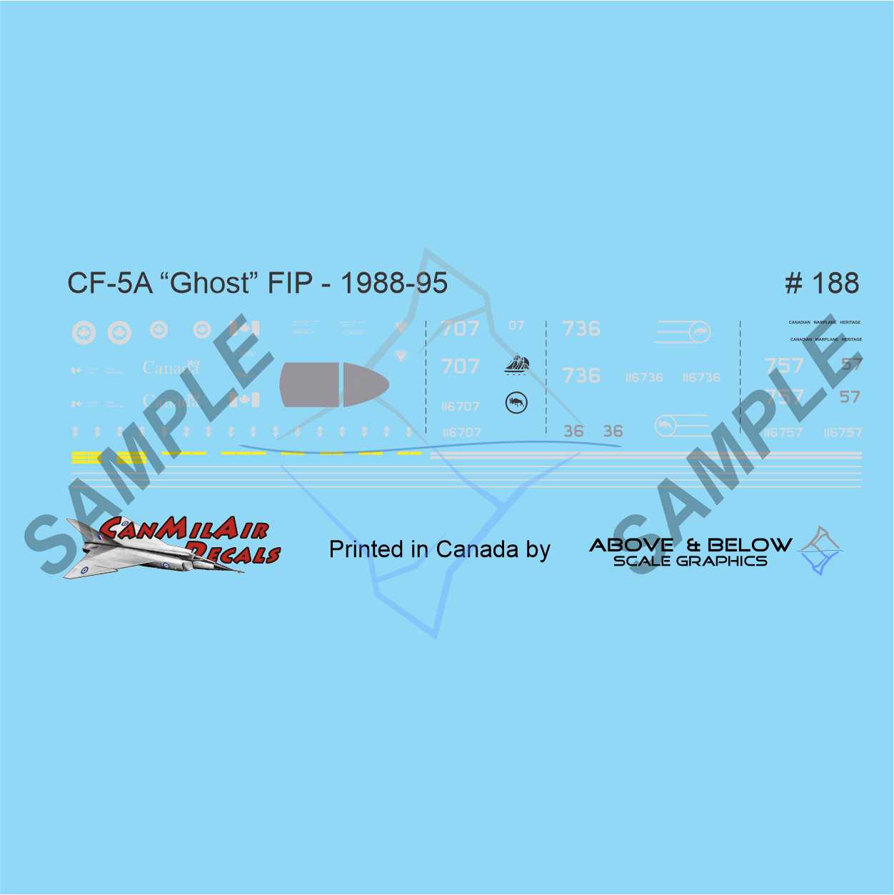 188 - Canadair CF-5A / CF-116 Freedom Fighter - FIP - Cold Lake Gate Guard (1990)