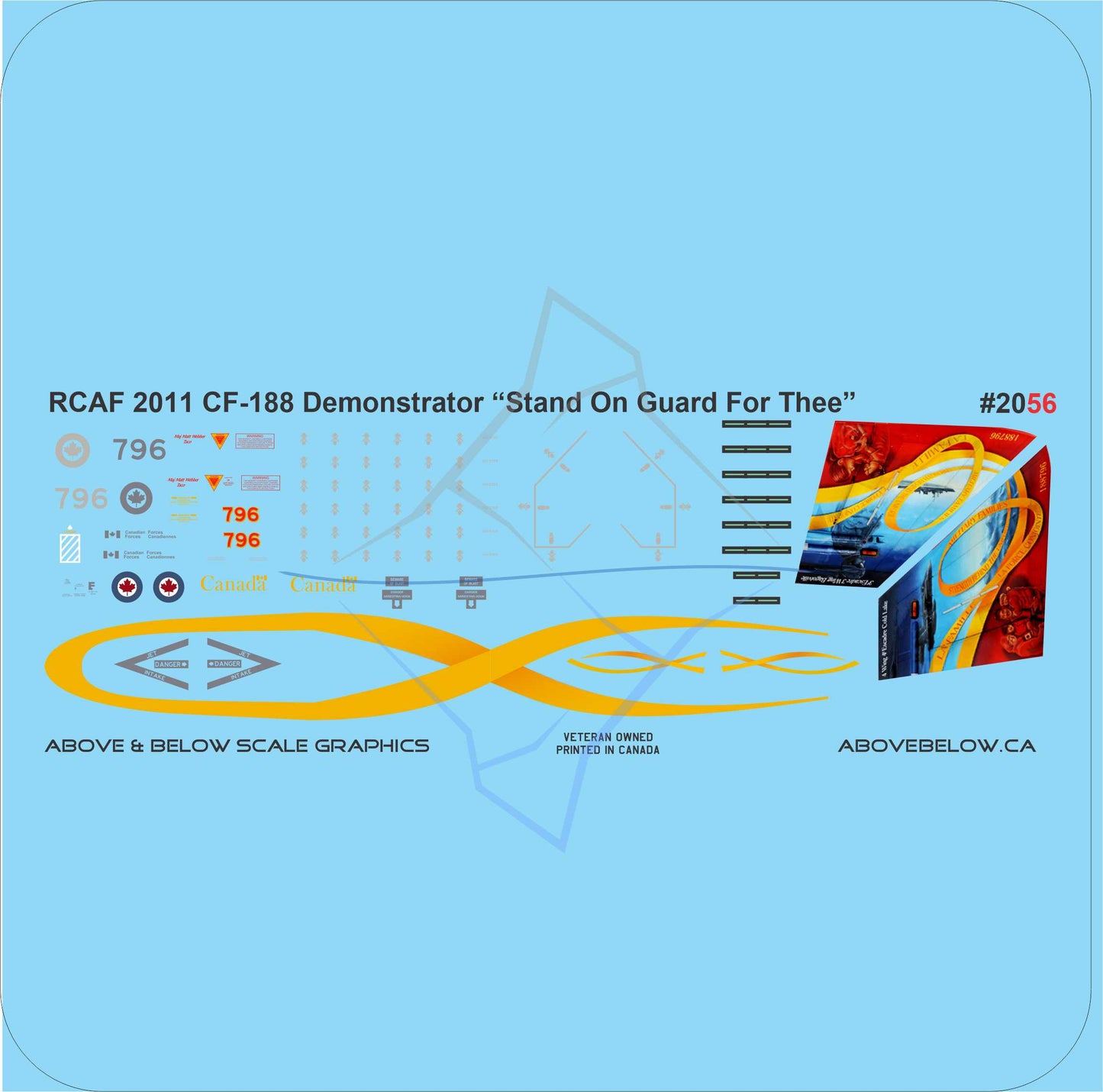 2056 - McDonnell CF-188 Hornet "Support Our Troops" 2011 Demonstrator