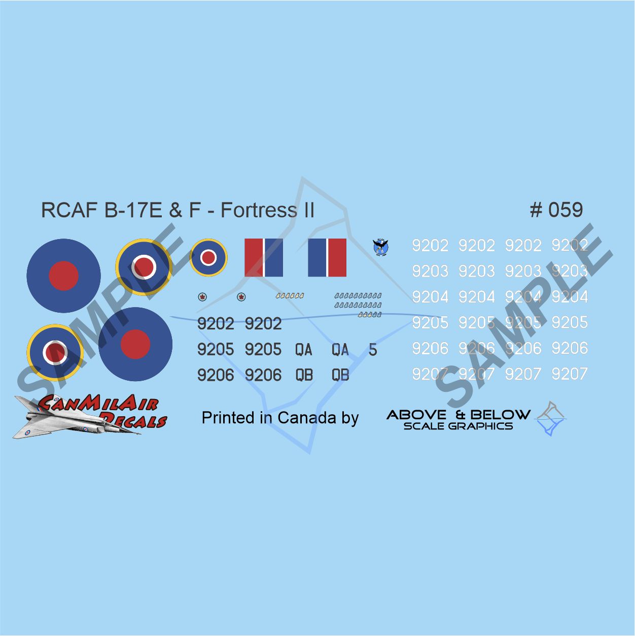 059 - Boeing B-17 Flying Fortress - RCAF 168 Sqn - Mail Carrier (1942)