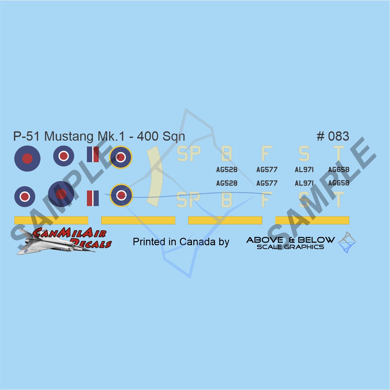 083 - North American Mustang Mk.I - 400 Sqn - F/O Duncan "Bitsy" Grant DFC