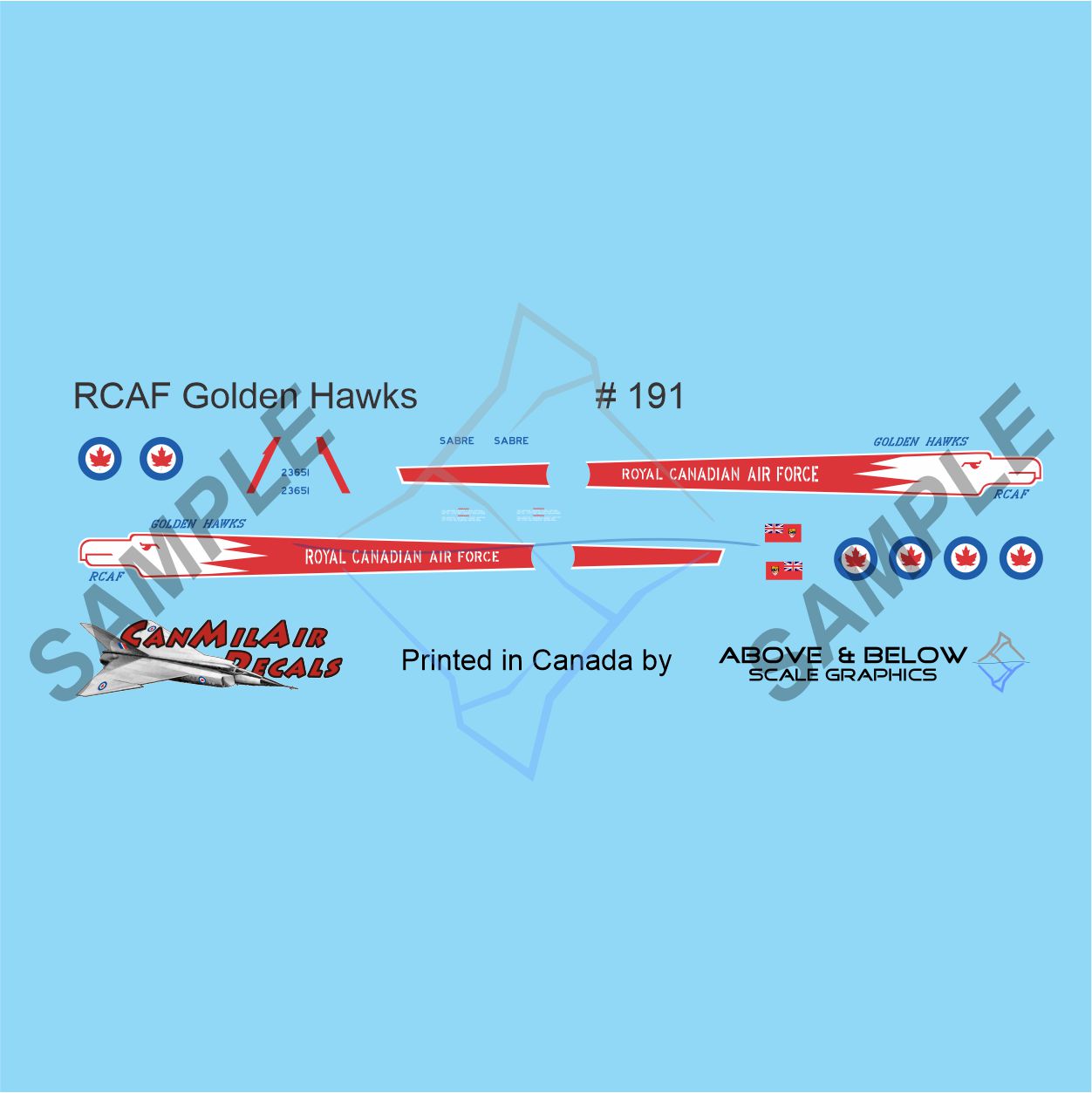 191 - Canadair Sabre Mk. 5 - Golden Hawks Early Scheme (1959-62)