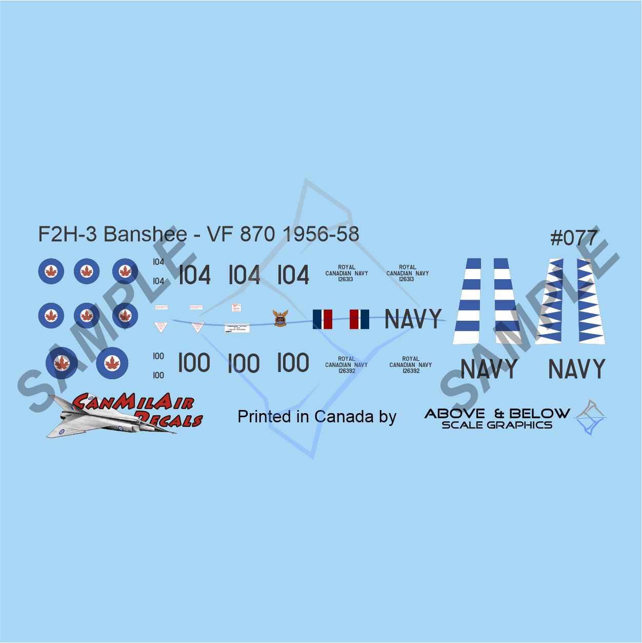 077 - McDonnell F2H-3 Banshee - VF 870 Sqn (1958) - Lt. Derek Prout
