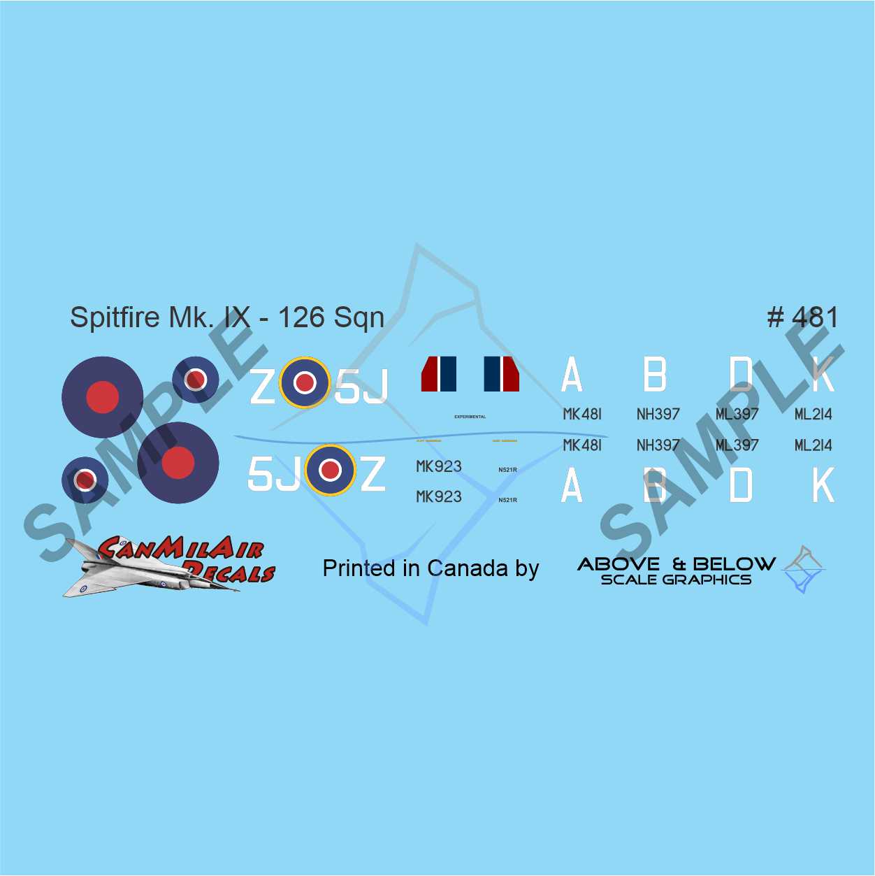 481 - Supermarine Spitfire Mk.IX - 126 Sqn (1944)