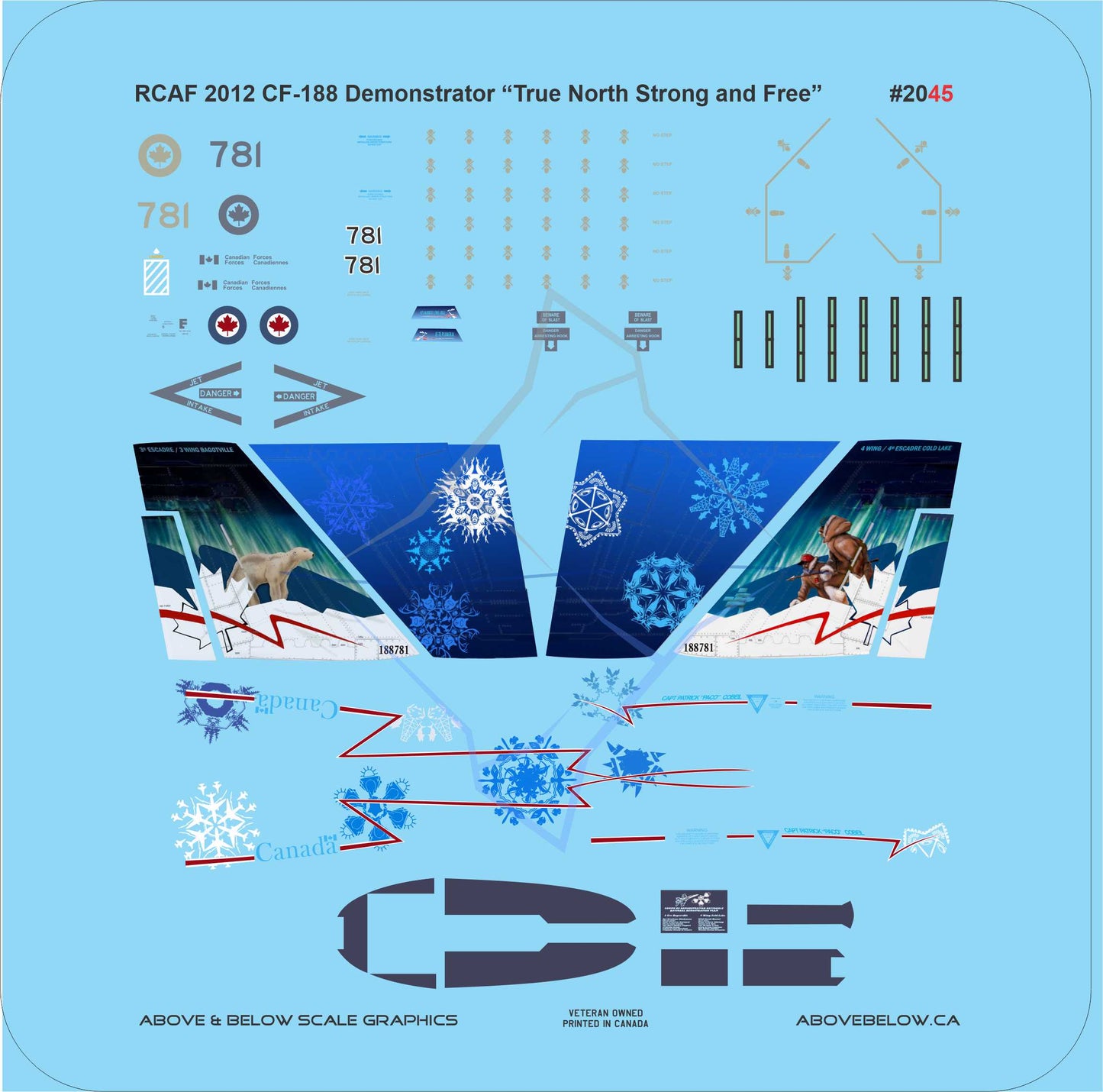 2045 - McDonnell CF-188 "True North Strong and Free" 2012 Demonstrator