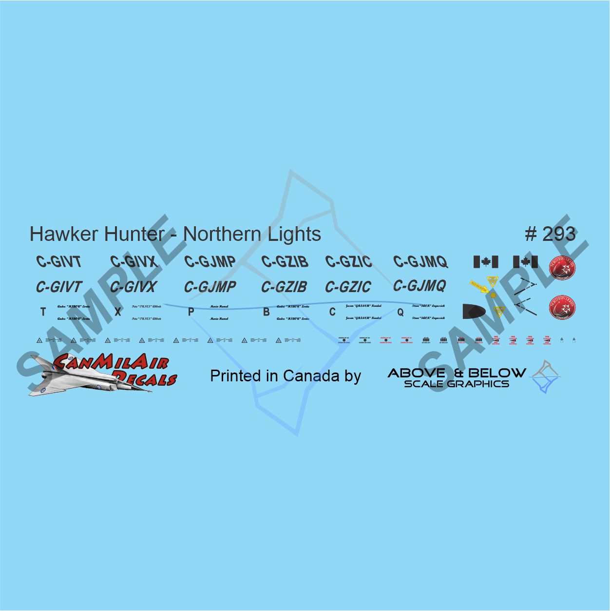 293 - Hawker F. 58 Hunter  - Norther Lights