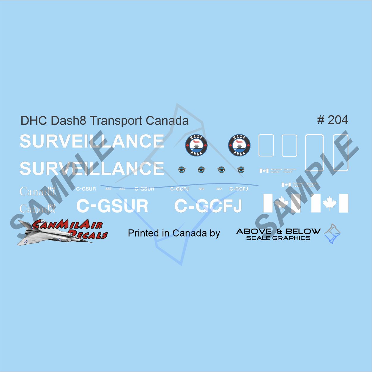 204 - DeHavilland Canada  DHC-8 "Dash 8" - Transport Canada Surveillance