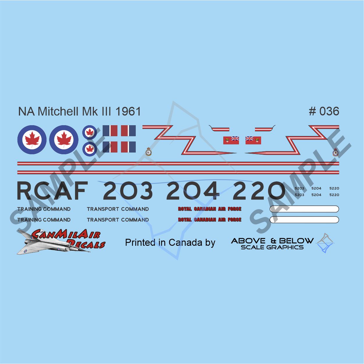 036 - North American B-25 Mitchell Mk II and III - RCAF+3 (1961)