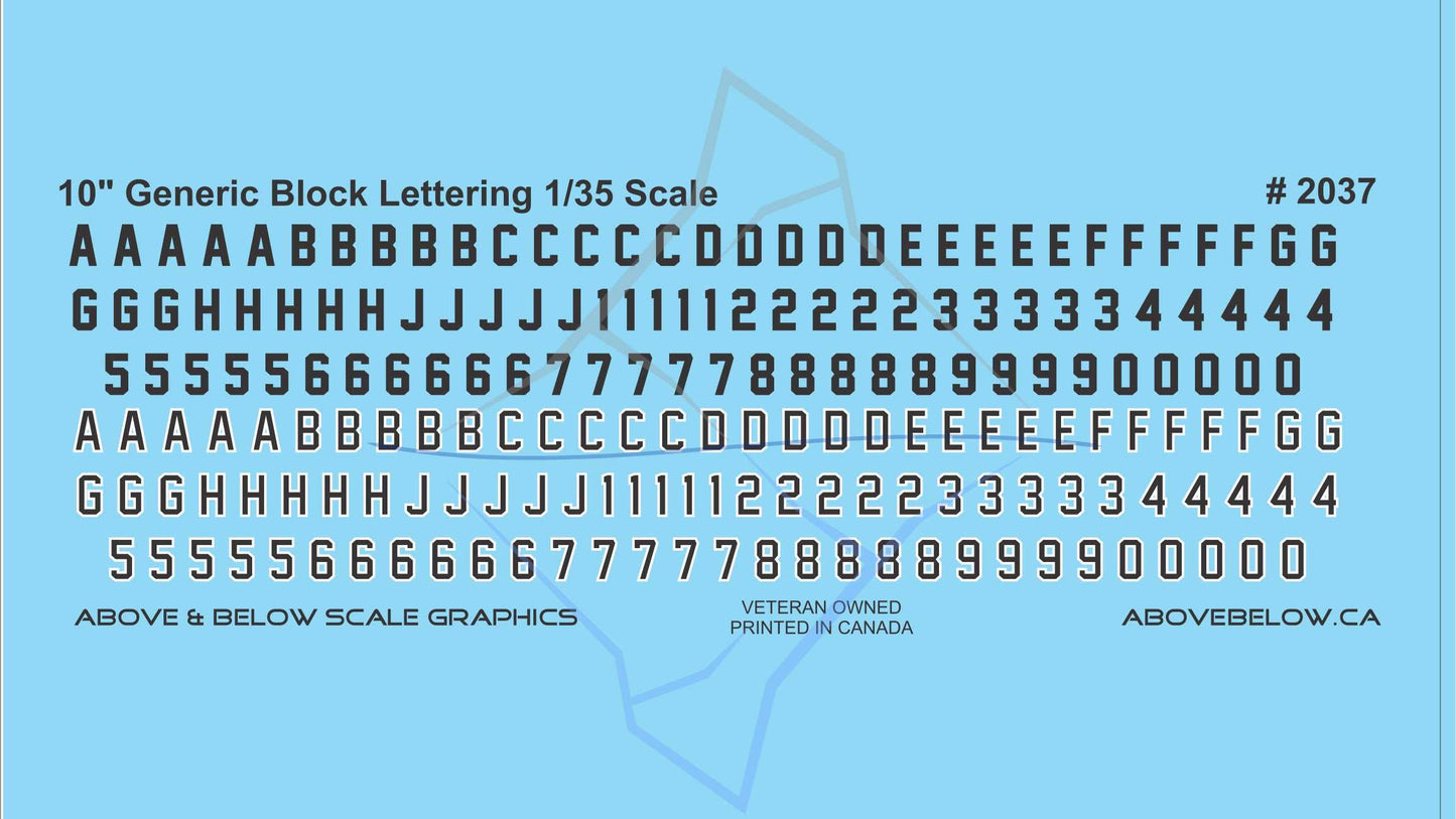 2037 - 10" Block Lettering 1/35