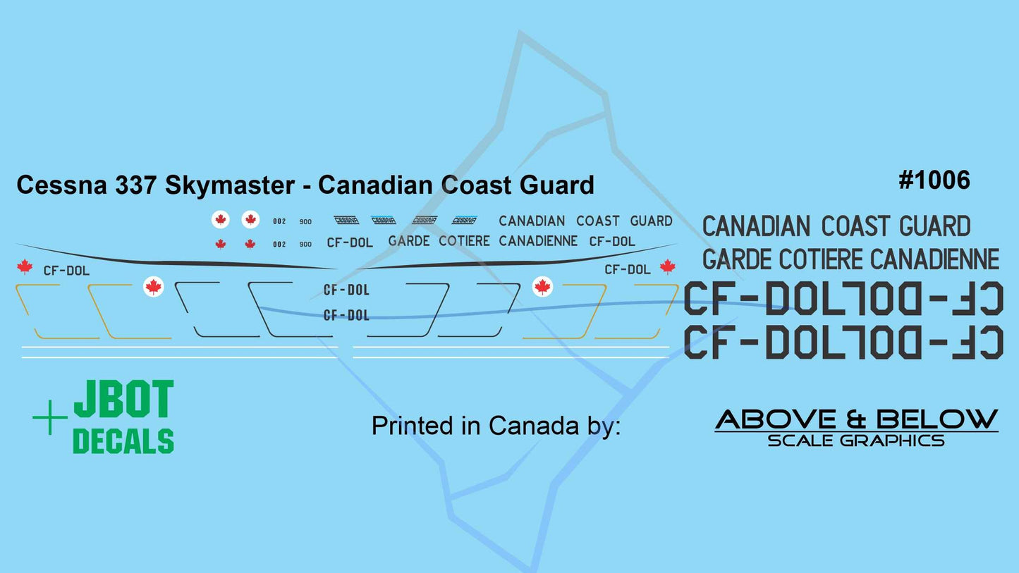 1006 -  Cessna 337 Skymaster - Canadian Coast Guard