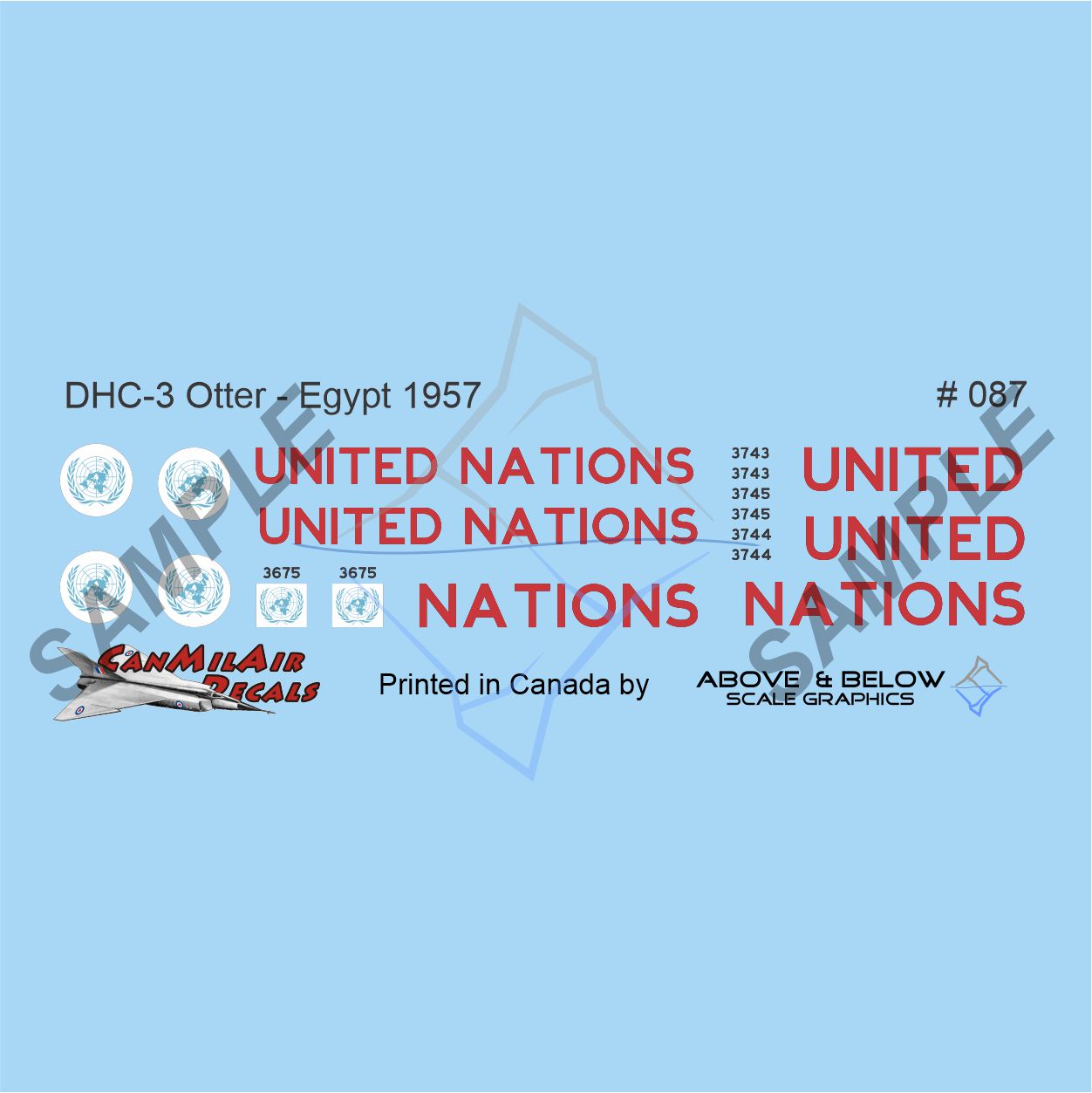 087 -DeHavilliand Canada DHC-3 Otter - 115 ATU (1957) United Nations