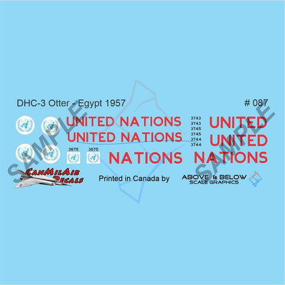 087 -DeHavilliand Canada DHC-3 Otter - 115 ATU (1957) United Nations