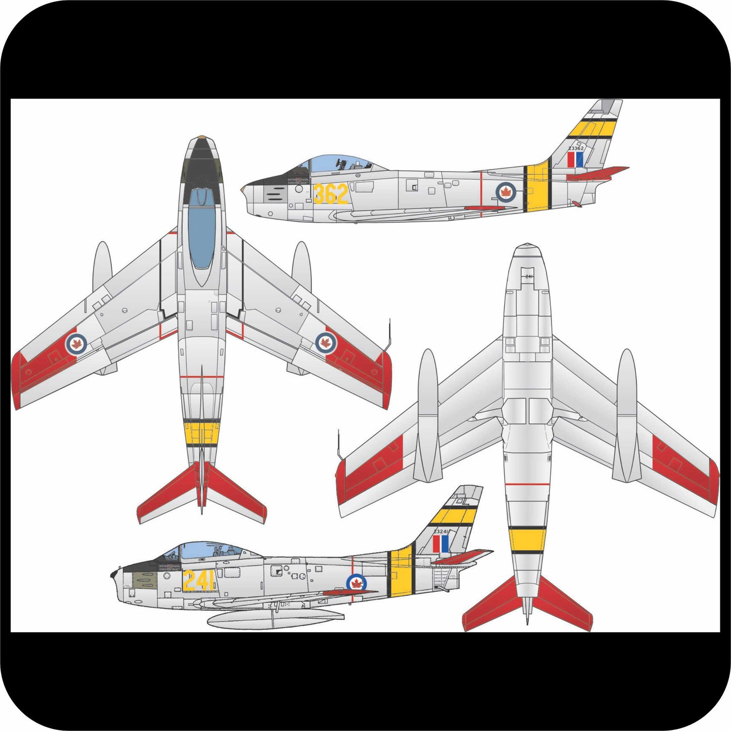 688 - Canadair Sabre Mk.5 - Golden Hawks Practice Sabres