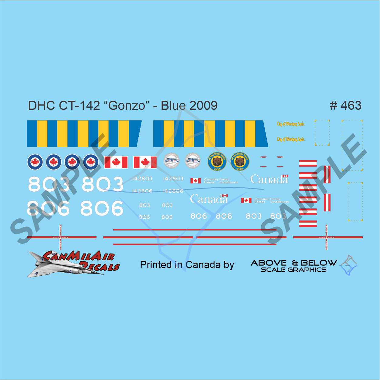 463 - DeHavilland Canada CT-142 "Gonzo Dash-8" - FIP Blue Livery (2003+)