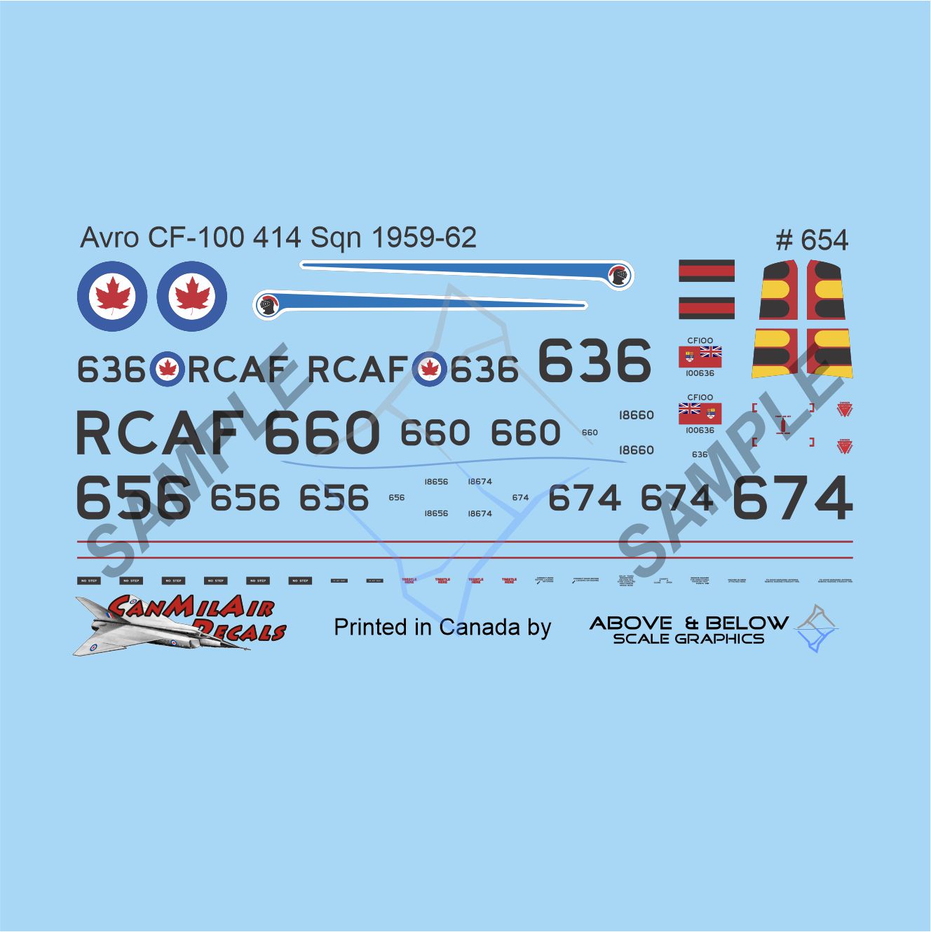 654 - Avro CF-100 Canuck Mk. 5 - 414 Sqn (1959-62)