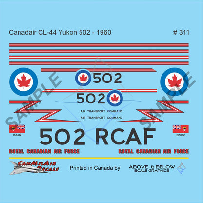 311 - Canadair CL-44 Yukon (1960) S/N: 15502
