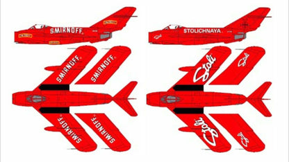 1033 - MIG-17 (SMIRNOFF AND STOLICHNAYA - 2 SCHEMES)