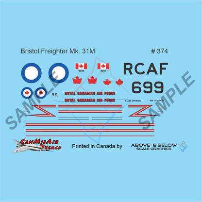 374 - Bristol Freighter Mk. 31M - RCAF+3 (1966-67)