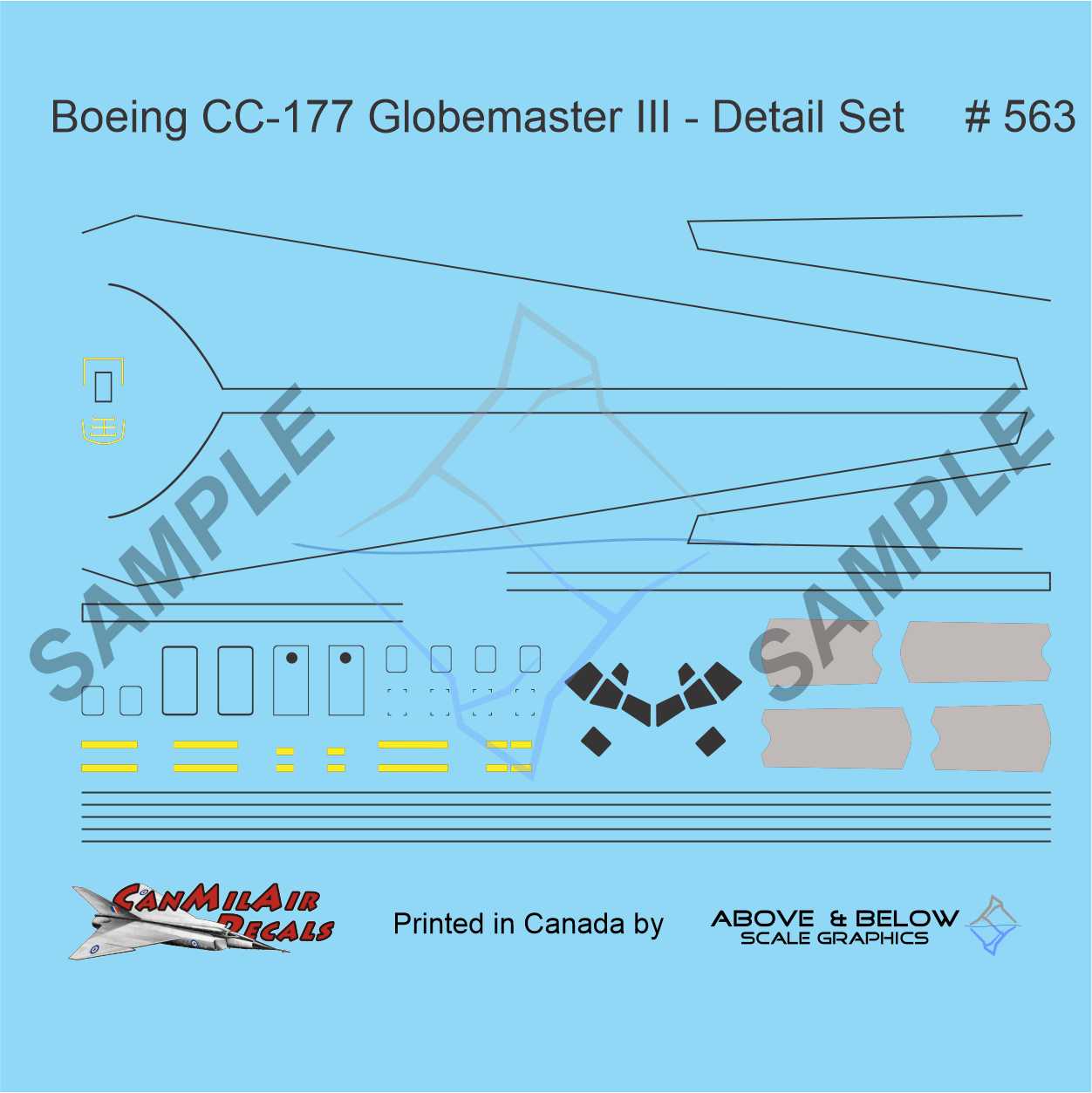 563 - McDonnell Boeing CC-177 Globemaster III - FIP Detail Set (2013+)