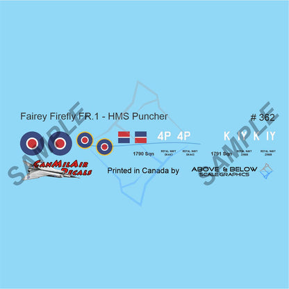 362 - Fairey Firefly FR. 1 - HMS Puncher (1945)