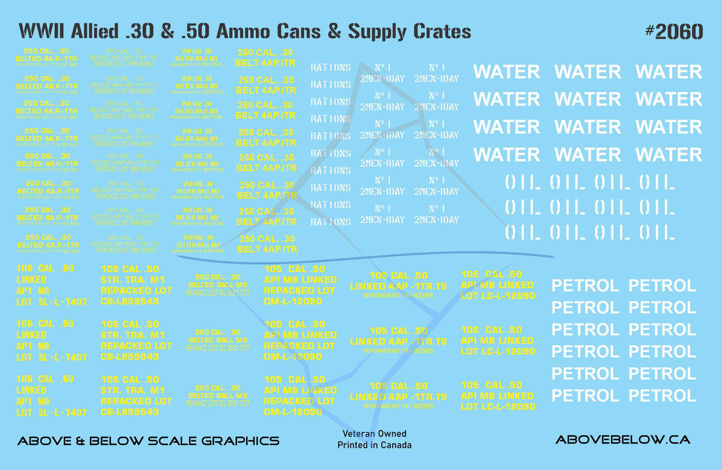 2060 - WWII Allied .30 & .50 Cal Ammo Cans and Supply Crates