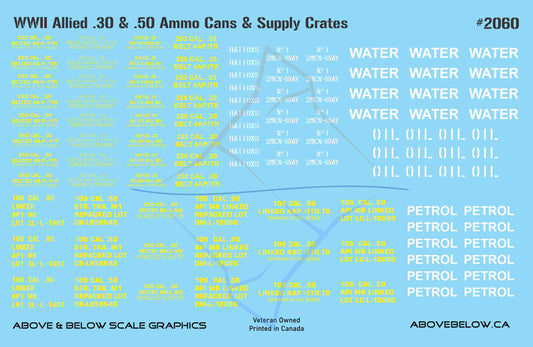 2060 - WWII Allied .30 & .50 Cal Ammo Cans and Supply Crates
