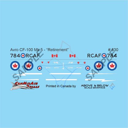 630 -  Avro CF-100 Canuck Mk. 5D - Retirement Special