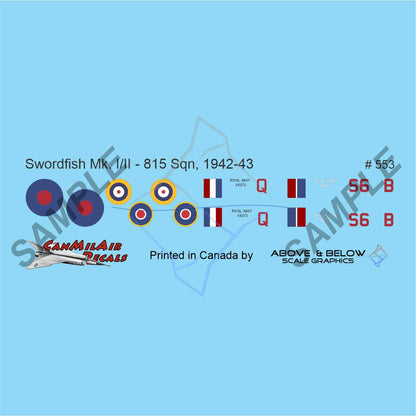 553 - Fairey Swordfish Mk.I/II - 815 Sqn - Egypt (1942-43)