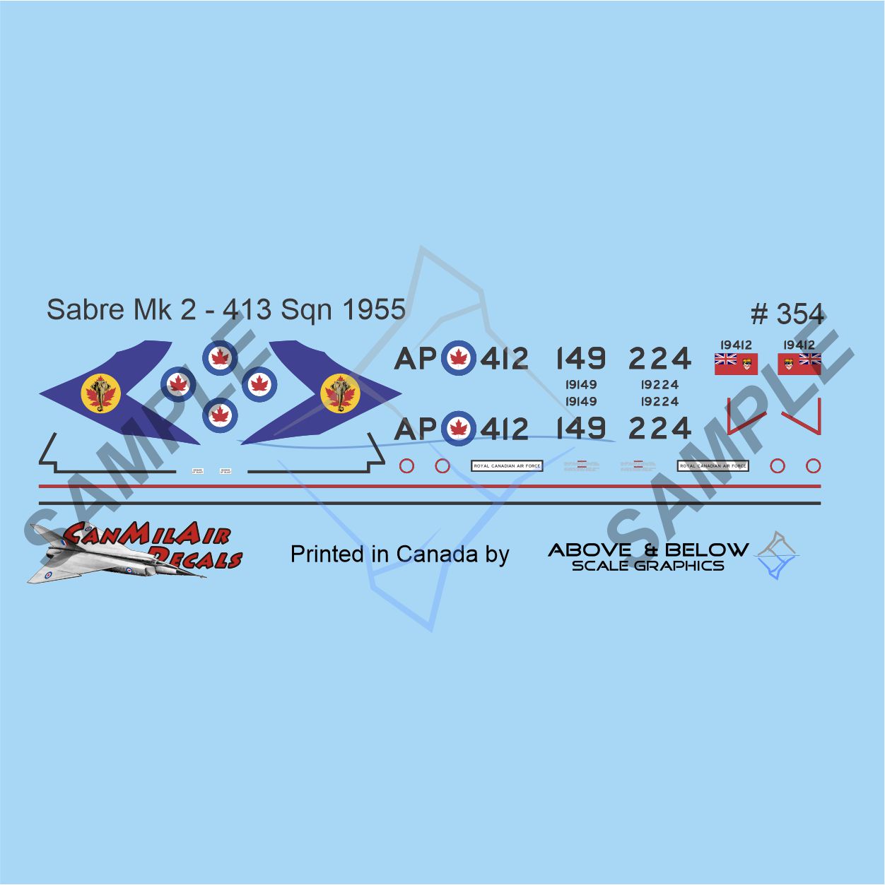 354 - Canadair Sabre Mk. 2 - 413 Sqn (1954)