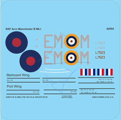 2054 - Avro Manchester - RAF - EM*M - 207 SQN Bomber Command