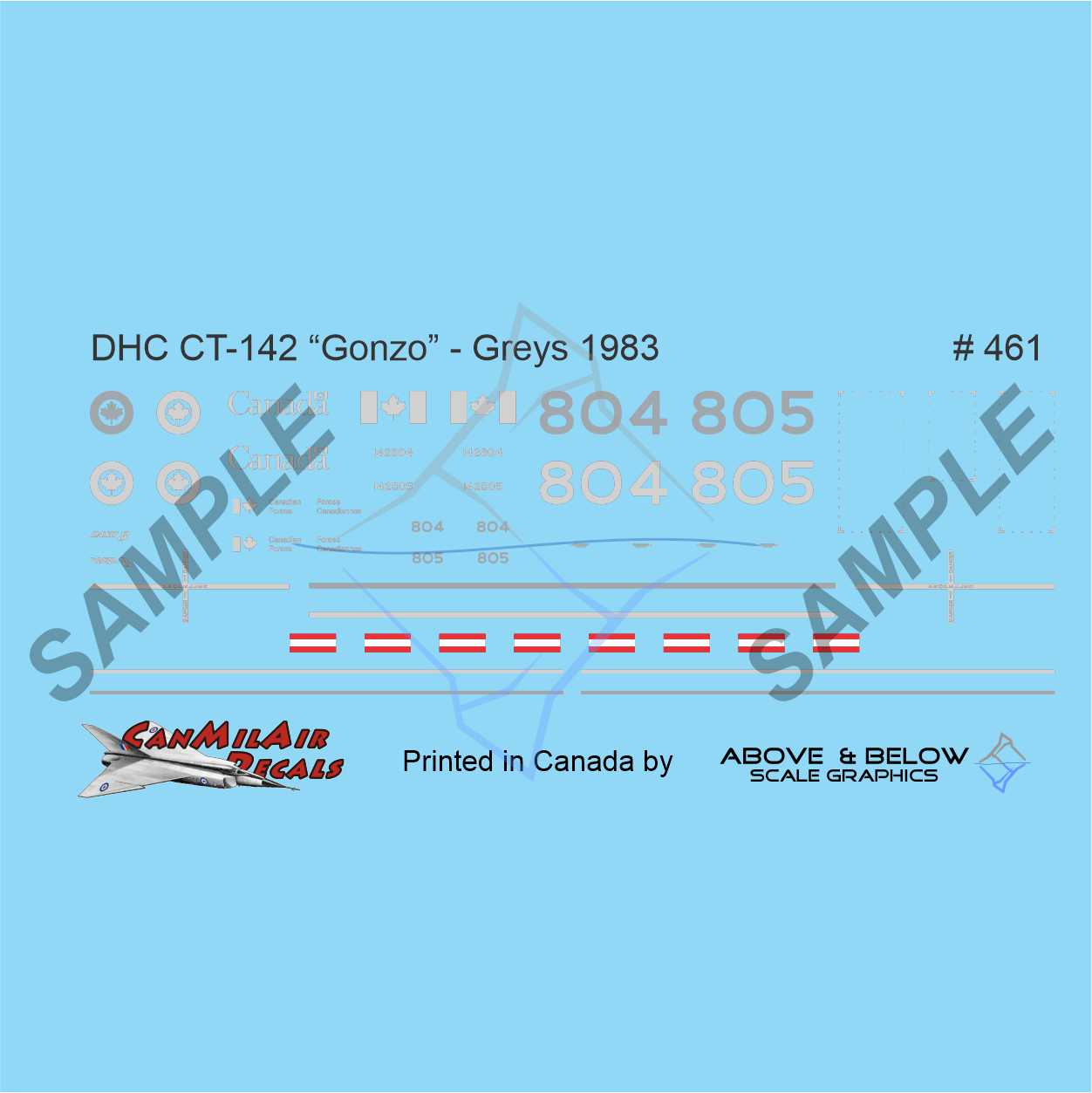 461 - DeHavilland Canada CT-142 "Gonzo Dash-8" - Converse Grey (1989-1993)