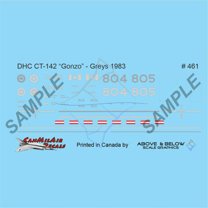 461 - DeHavilland Canada CT-142 "Gonzo Dash-8" - Converse Grey (1989-1993)
