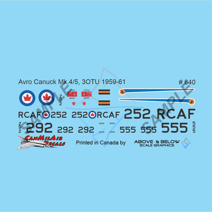 640 - Avro CF-100 Canuck Mk. 4/5 - 3(F)OTU (1959-61)