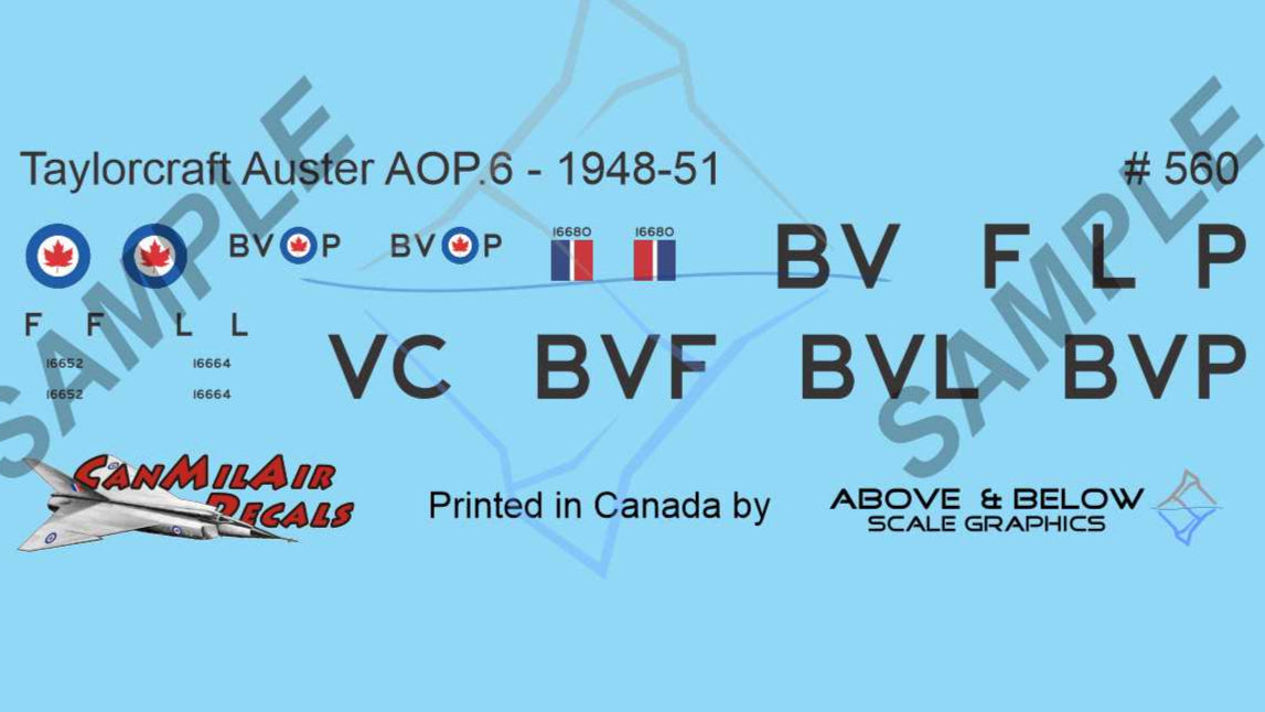 560 - Taylorcraft AOP-6 Auster (1948-51)
