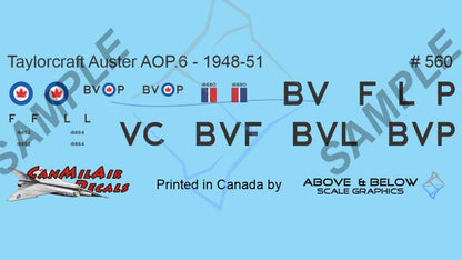 560 - Taylorcraft AOP-6 Auster (1948-51)