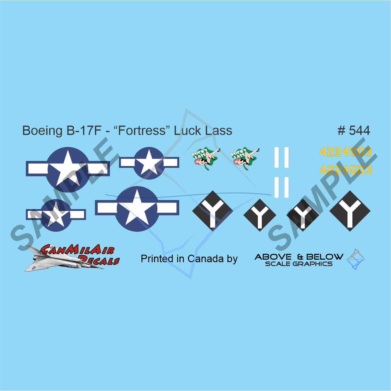 544 - Boeing B-17F - USAAF Fictional "Lucky Lass"