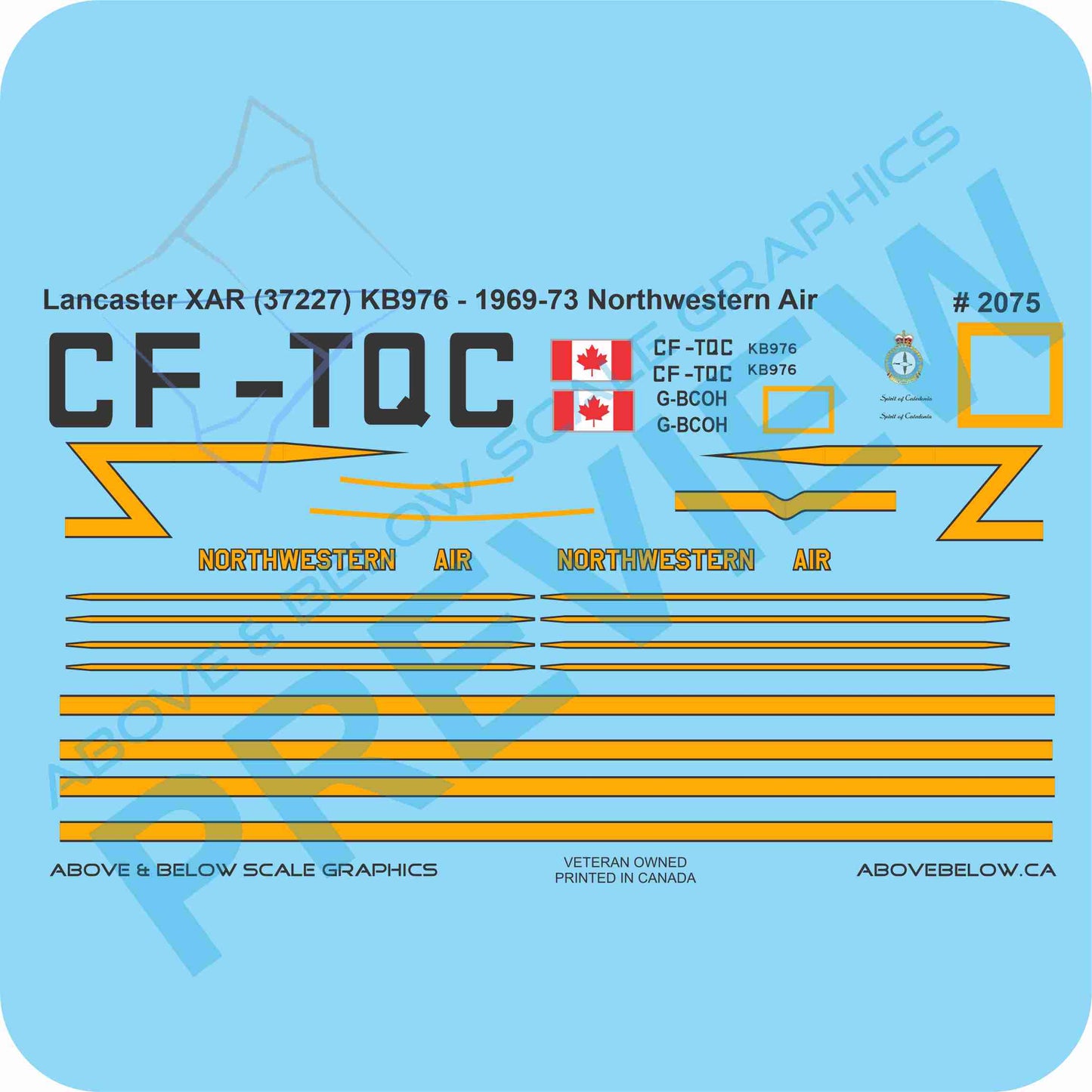 2075 - Avro Lancaster X-AD Water Bomber - Northwestern Air