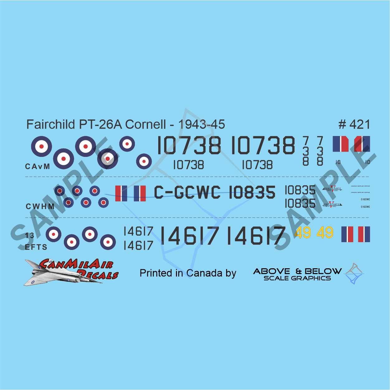 421 - Fairchild PT-26A Cornell - No.13 EFTS (1943-45)