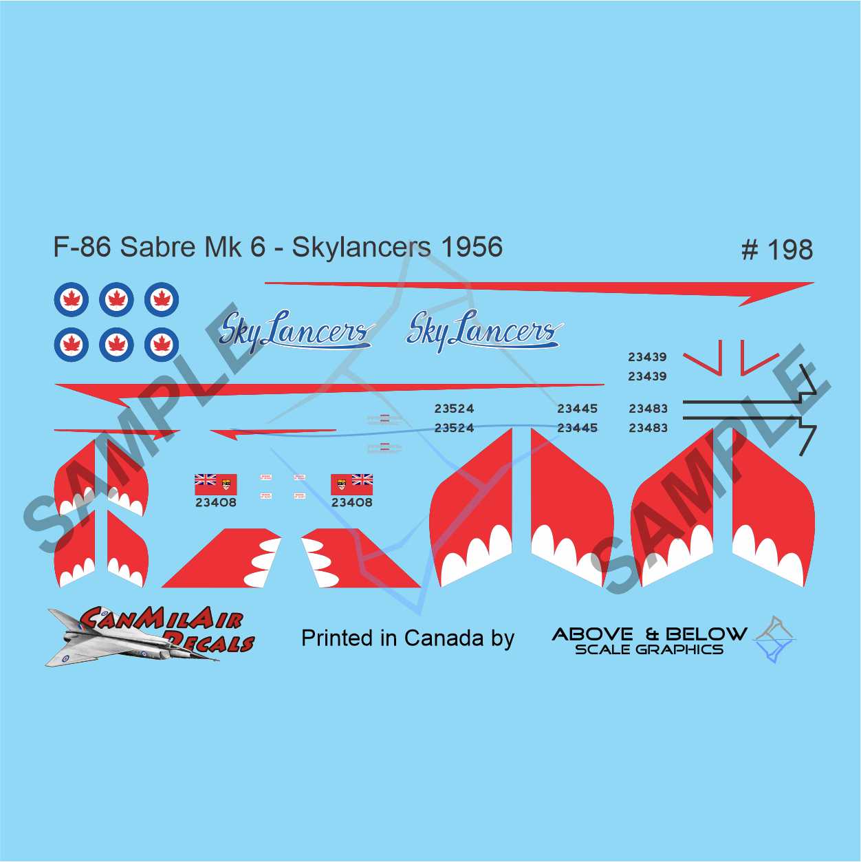 198 - Canadair F-86 Mk.6 Sabre - Skylancers (1956)