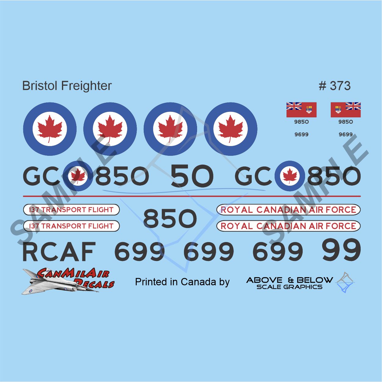 373 - Bristol Freighter Mk. 31C/31 - AB/RCAF+3 (1955-67)
