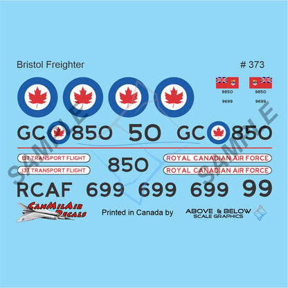 373 - Bristol Freighter Mk. 31C/31 - AB/RCAF+3 (1955-67)