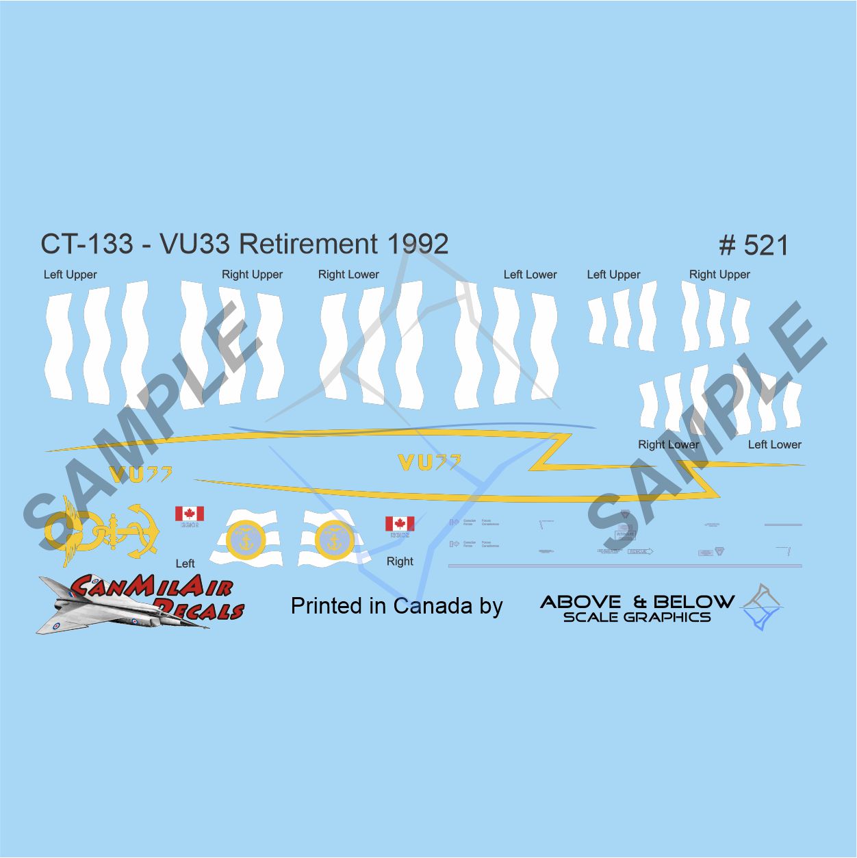 521 - Canadair CT-133 - Special VU-33 Retirement Scheme (1992)