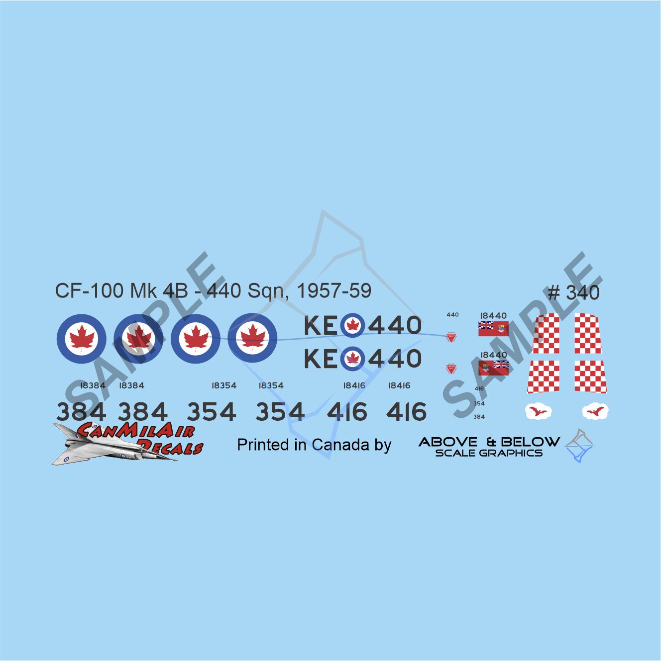 340 -  Avro CF-100 Canuck Mk. 4B - 440 Sqn (1957-59)