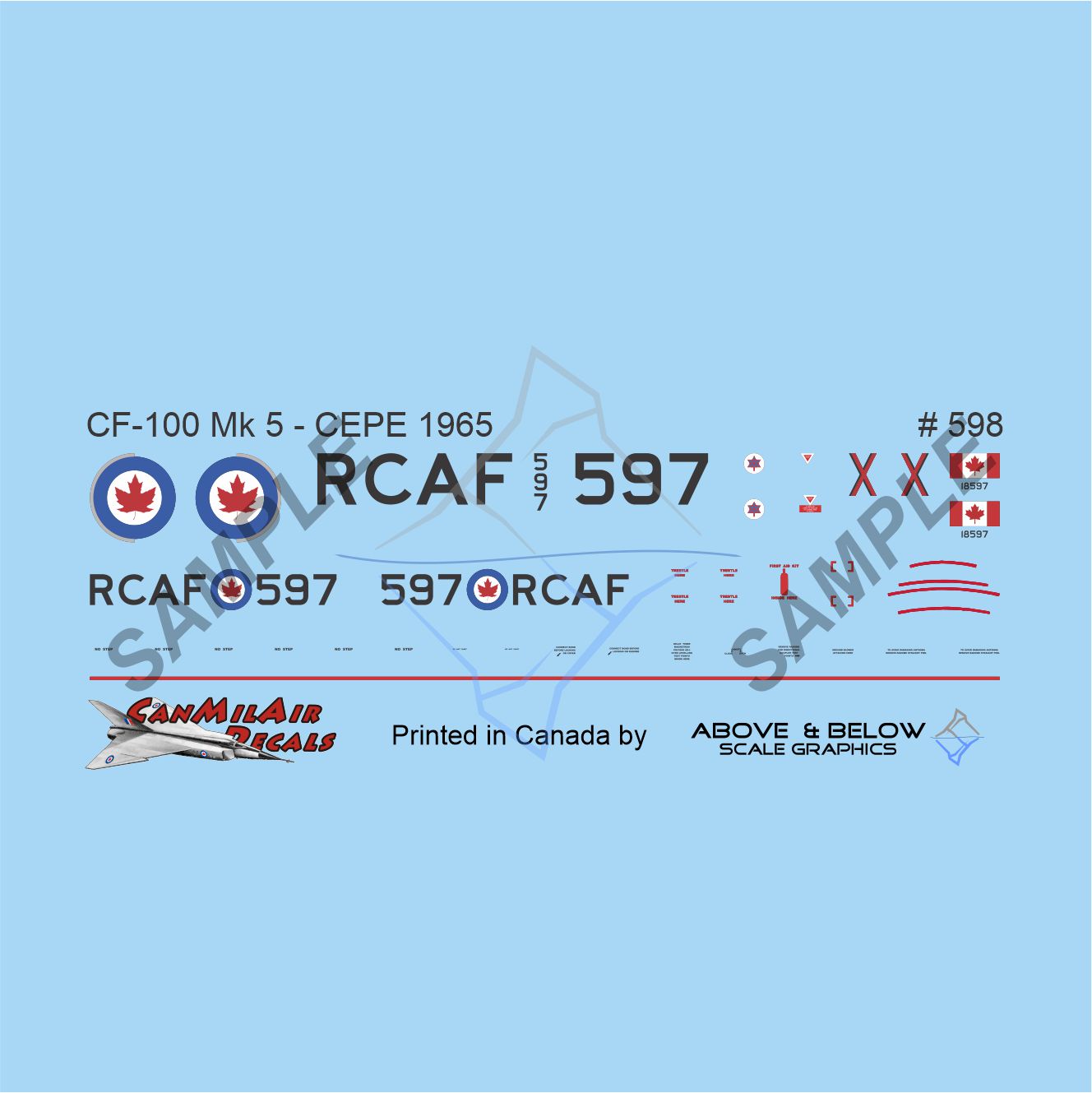 598 -  Avro CF-100 Canuck Mk. 5 - CEPE