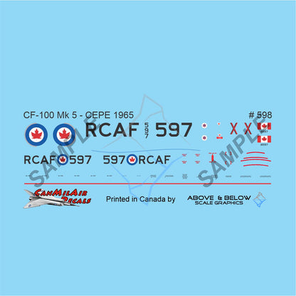 598 -  Avro CF-100 Canuck Mk. 5 - CEPE