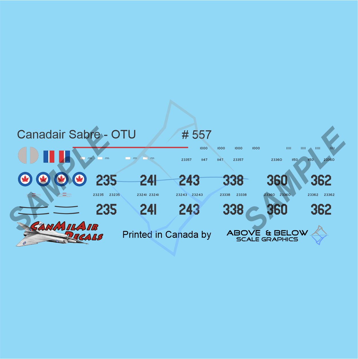557 - Canadair Sabre Mk. 5 - 1(F) OTU - Chatham NB