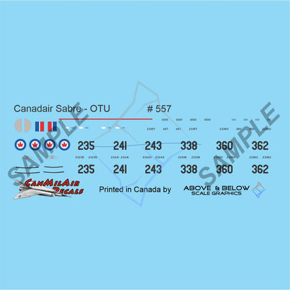 557 - Canadair Sabre Mk. 5 - 1(F) OTU - Chatham NB