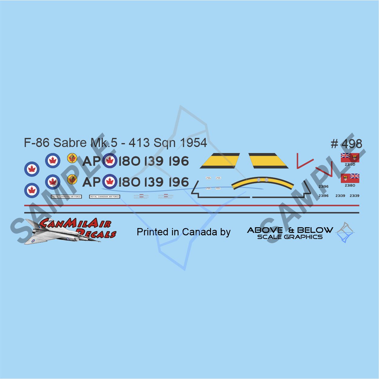 498 - Canadair Sabre Mk. 5 - 3(F) Wing - (1953-55)
